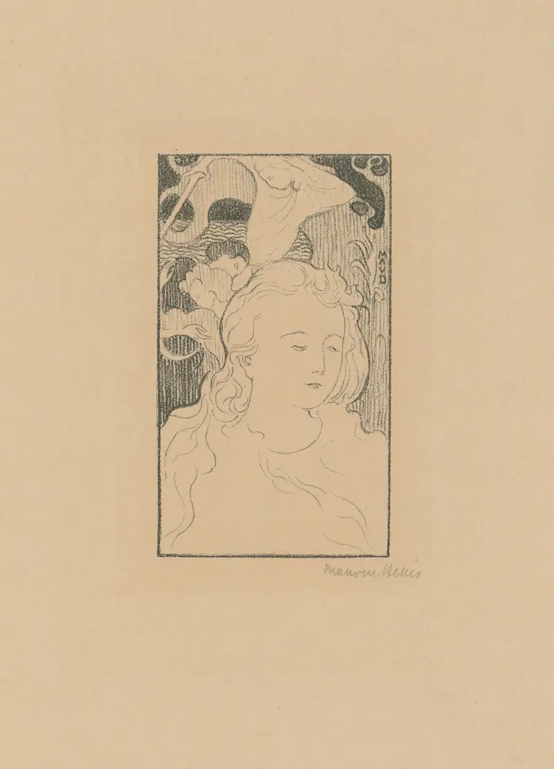 Illustration för programmet till Maurice Maeterlincks Pelléas och Mélisande av Maurice Denis