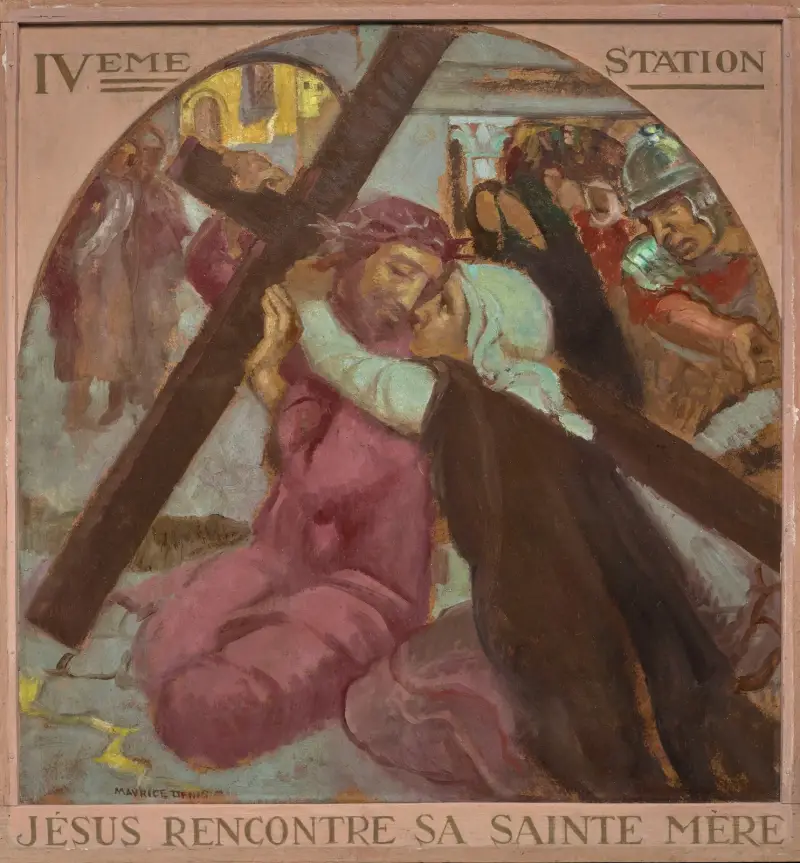 Jesus möter sin heliga moder av Maurice Denis