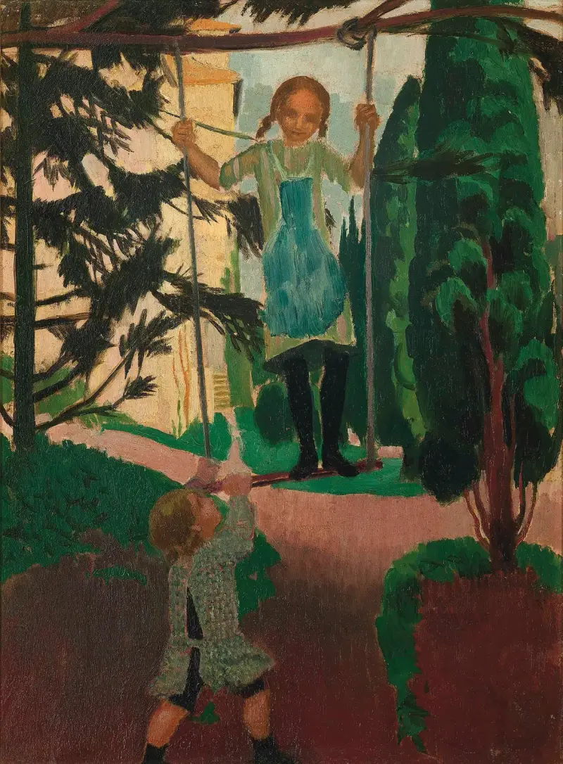 Gungan på Prieuré av Maurice Denis