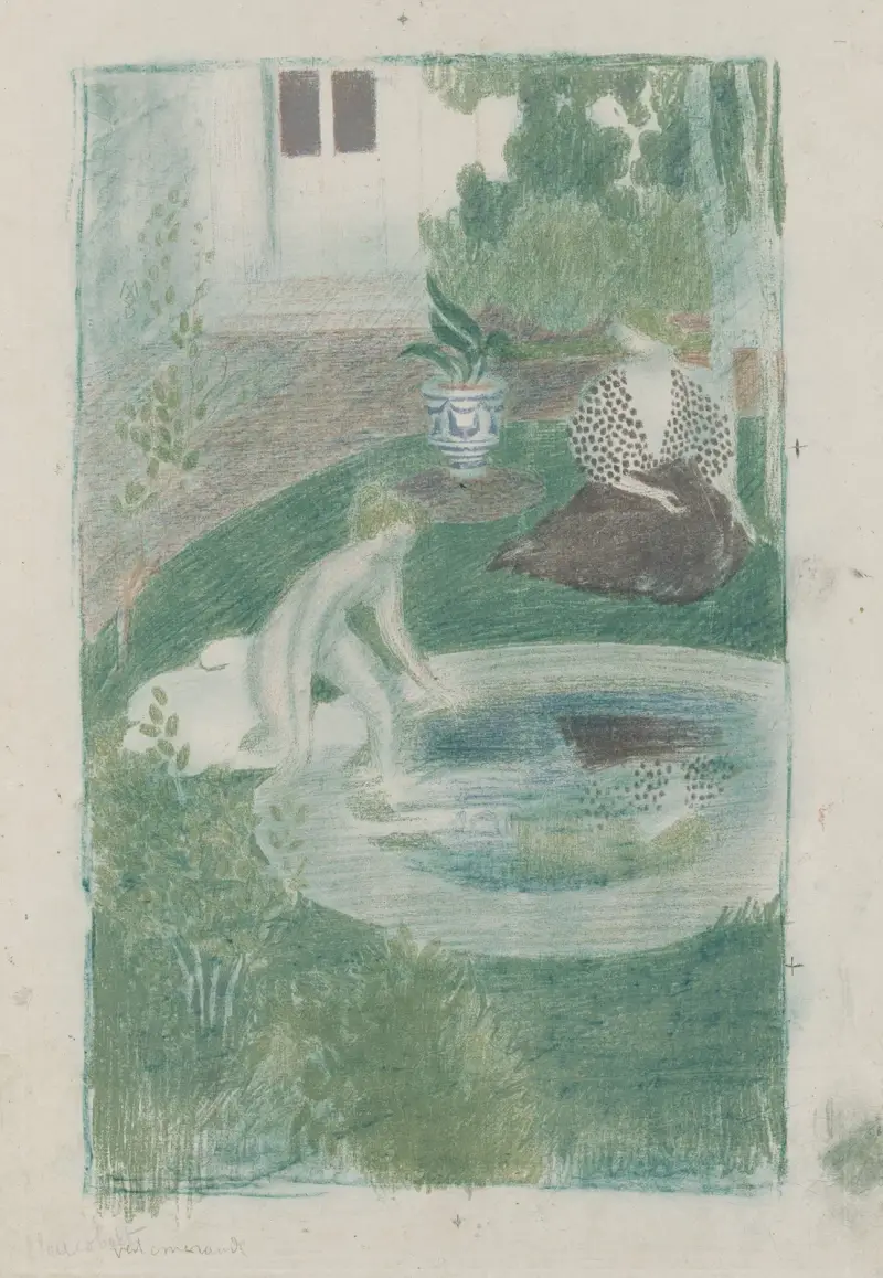 Reflexen i fontänen av Maurice Denis