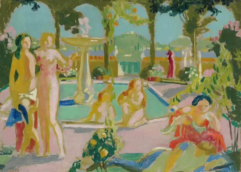 Armidas trädgårdar (skiss) av Maurice Denis