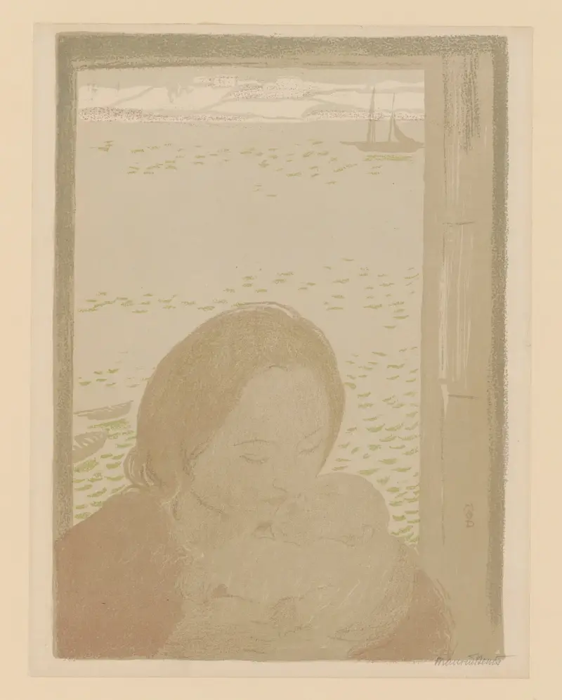 Mutterschaft am Meer von Maurice Denis