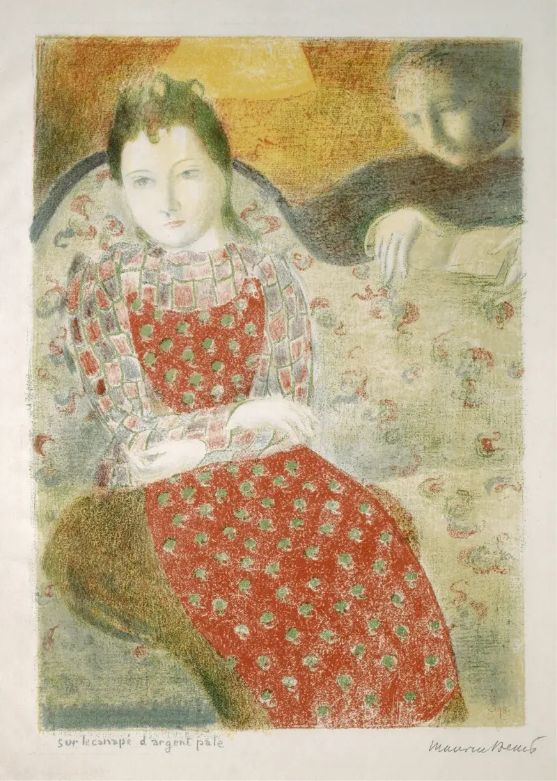On The Pale Silver Sofa, 1899 av Maurice Denis