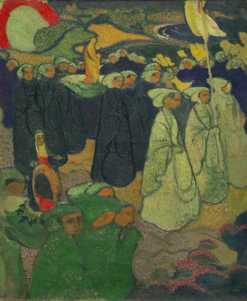 Procession or Pardon at Perros-Guirec av Maurice Denis