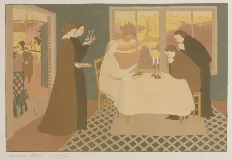 Pilgrimerna i Emmaus av Maurice Denis