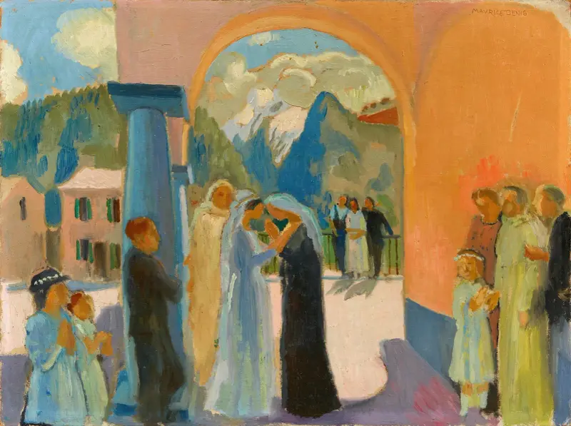 Besök i Finhaut av Maurice Denis