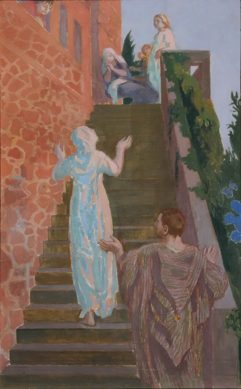 Visitation dans l’escalier de ‘Silencio’ av Maurice Denis