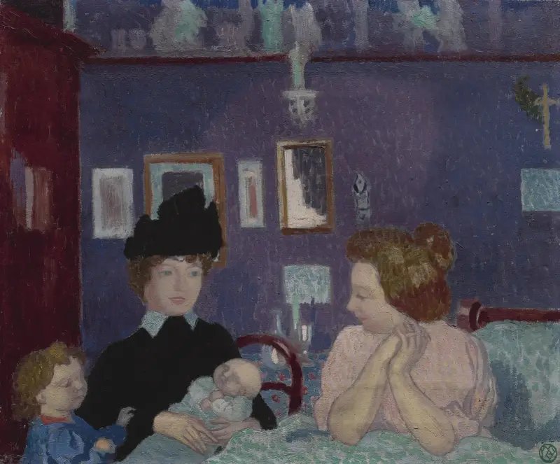 Besök i det violetta rummet av Maurice Denis