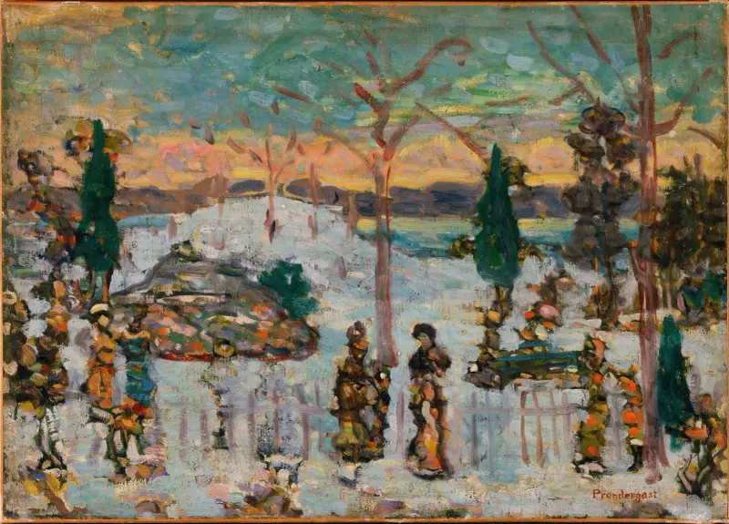 Snow in April av Maurice Prendergast