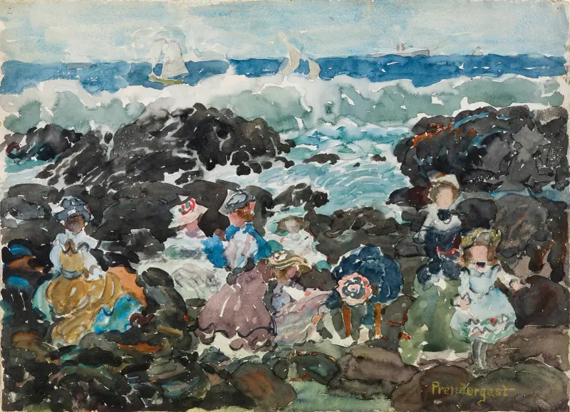 Surf, Cohasset, Maurice Prendergast