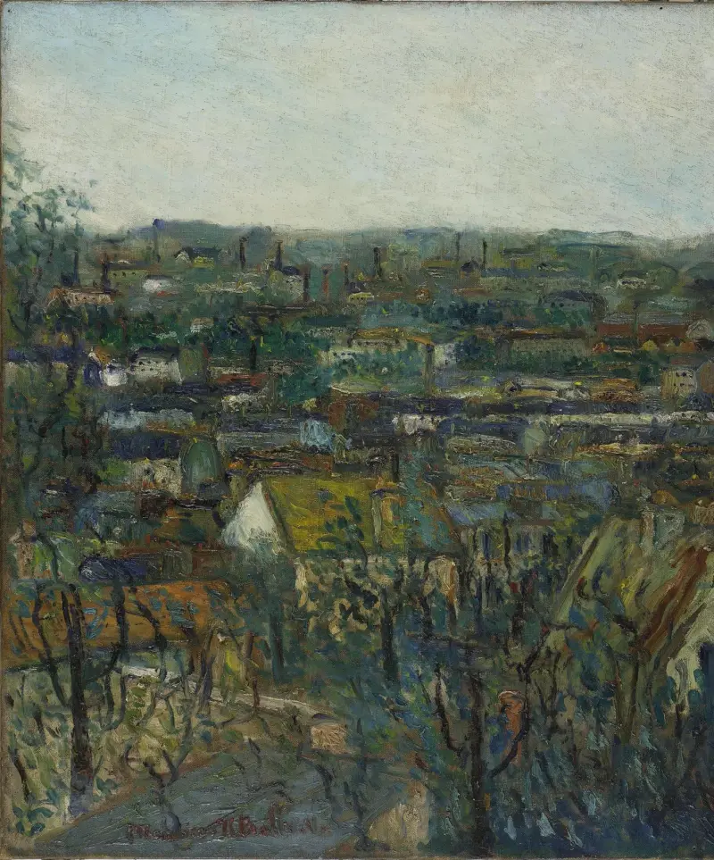 Toits à Montmagny av Maurice Utrillo