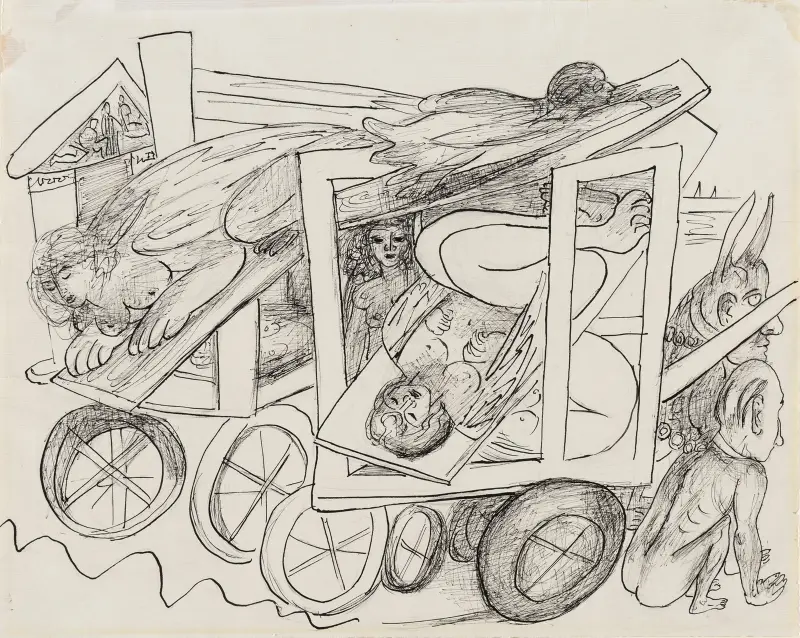 Wywiezienie sfinksów, Max Beckmann