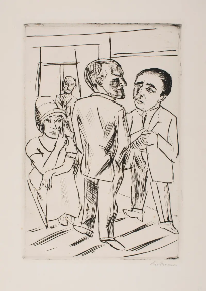 Im Hotel (Der Dollar), 1923 – Nr. 2 von Max Beckmann