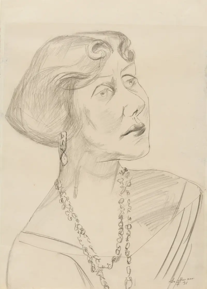 Bildnis Lilli von Schnitzler-Mallinckrodt av Max Beckmann
