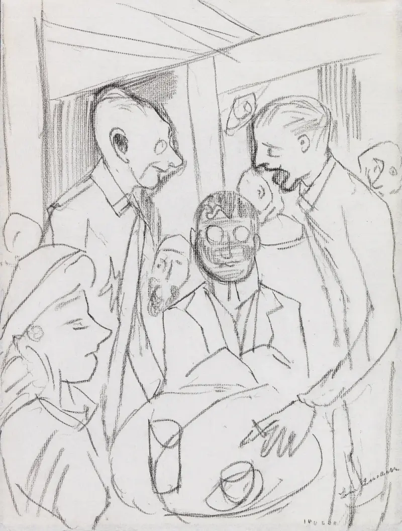 Café av Max Beckmann