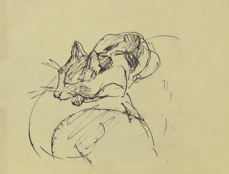 Cat av Max Beckmann