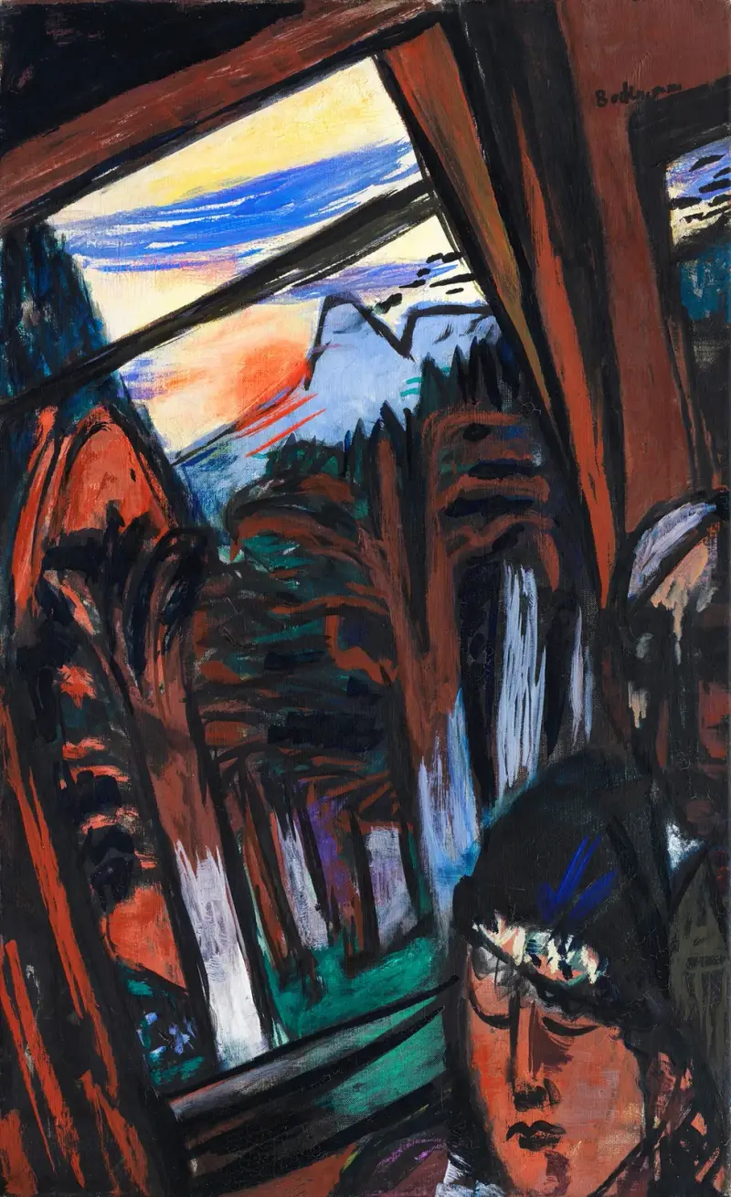 Kolejka linowa w Baden-Baden (Kolej górska w Kolorado), Max Beckmann