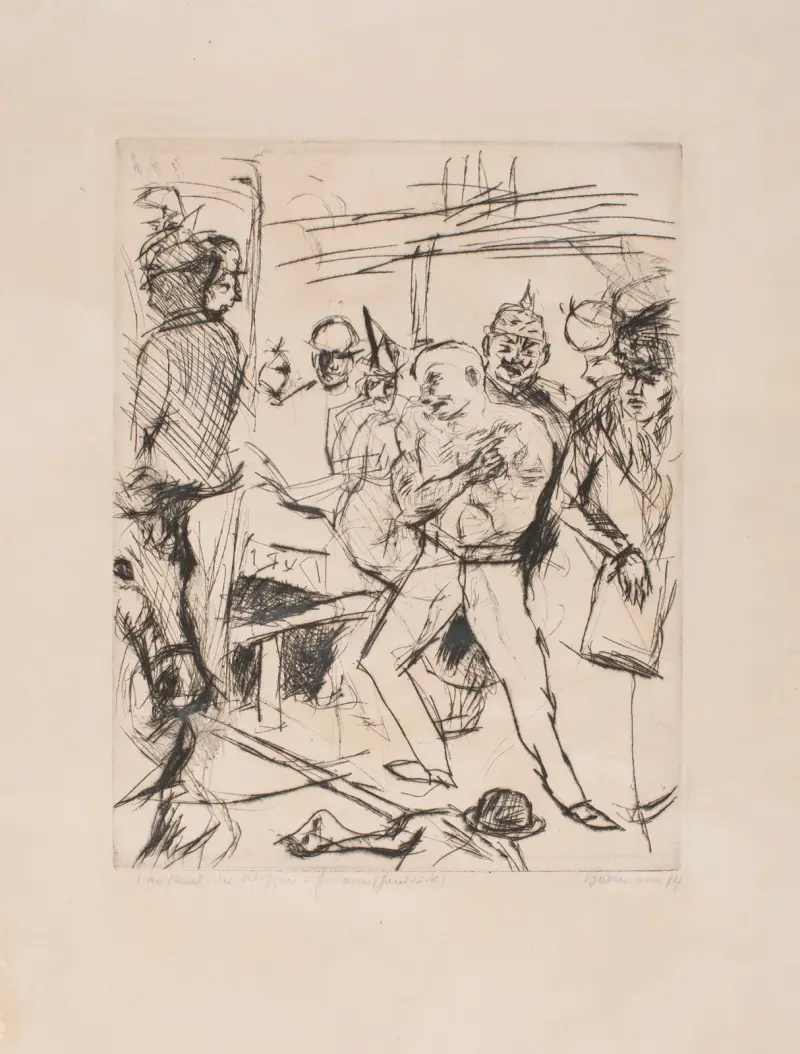 Opilý mrzák, Max Beckmann