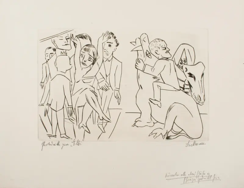 Ebbi; Ilustrace ke třetímu jednání, Max Beckmann