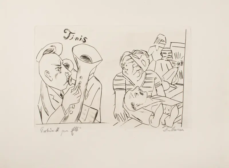 Ebbi; ilustracje do aktu IV, Max Beckmann
