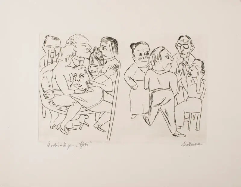 Ebbi; Illustrations for Acts I and II av Max Beckmann