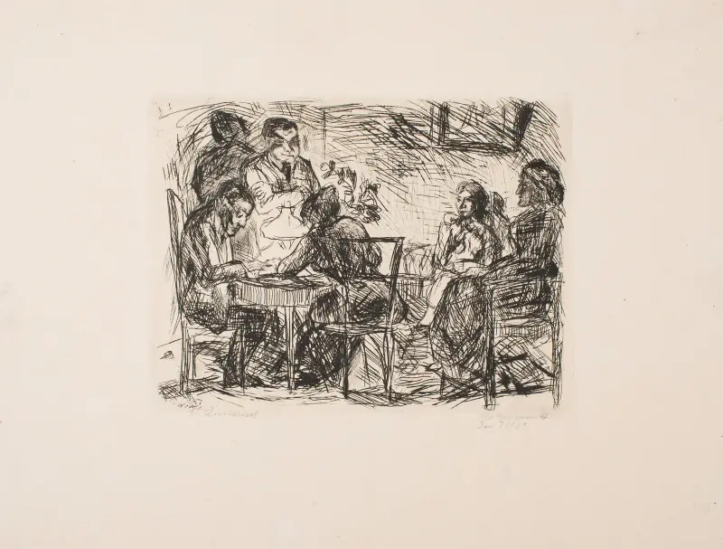Abendgesellschaft, 1912 – Nr. 2 von Max Beckmann