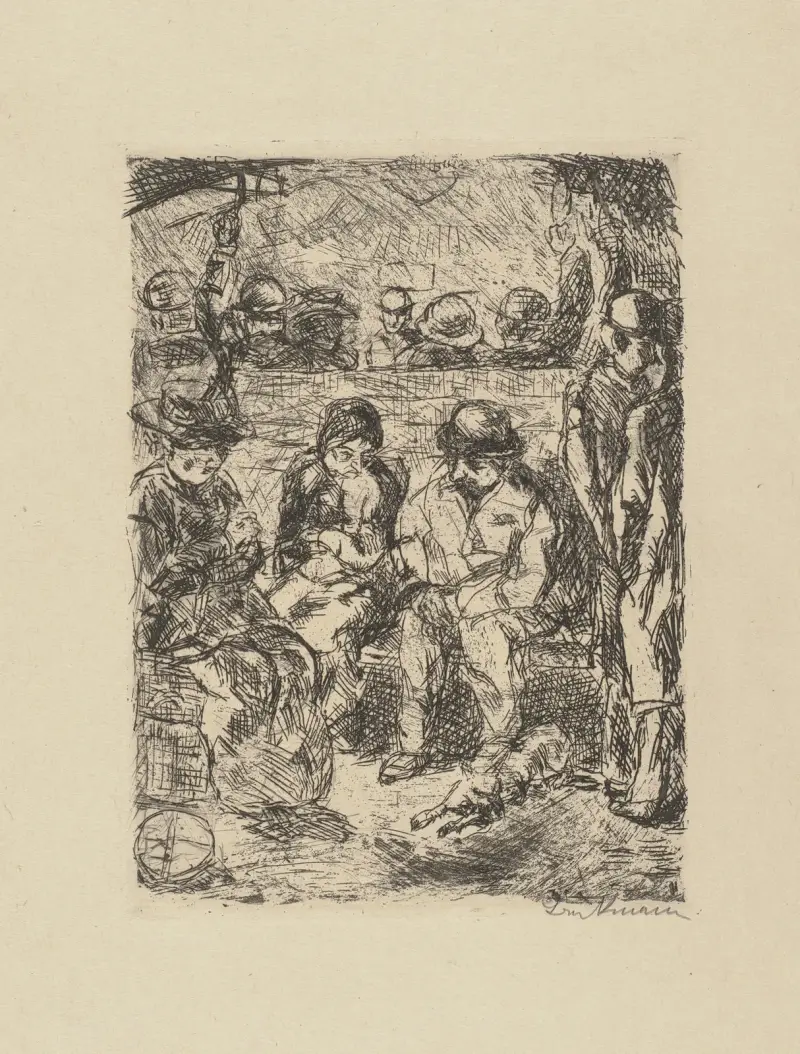 Vierte Klasse II von Max Beckmann