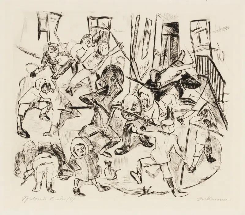 Gesichter Pl.02 von Max Beckmann