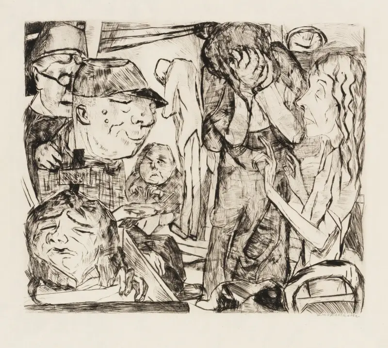 Twarze, plansza 8, Max Beckmann