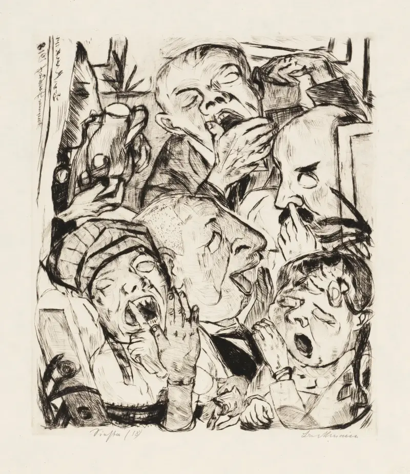 Obličeje Pl.09, Max Beckmann