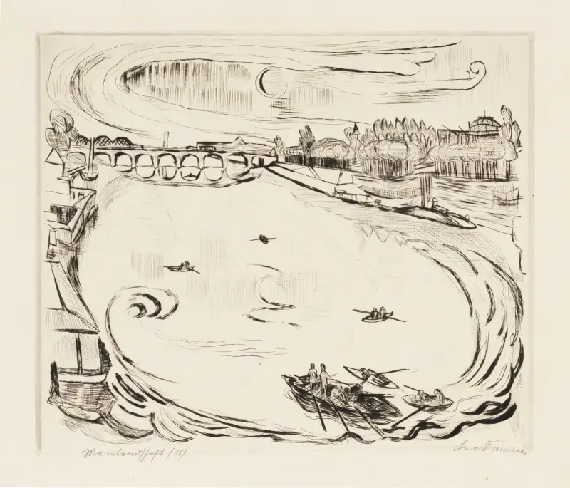 Gesichter Pl.10 von Max Beckmann