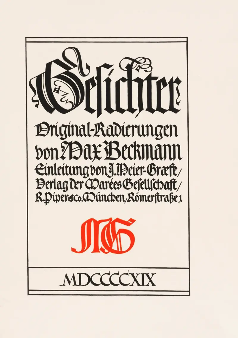 Tváře Pl.11, Max Beckmann