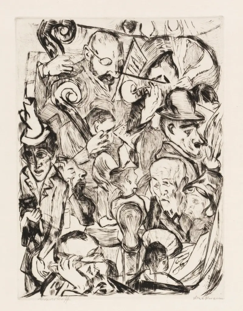 Gesichter Pl.13 von Max Beckmann