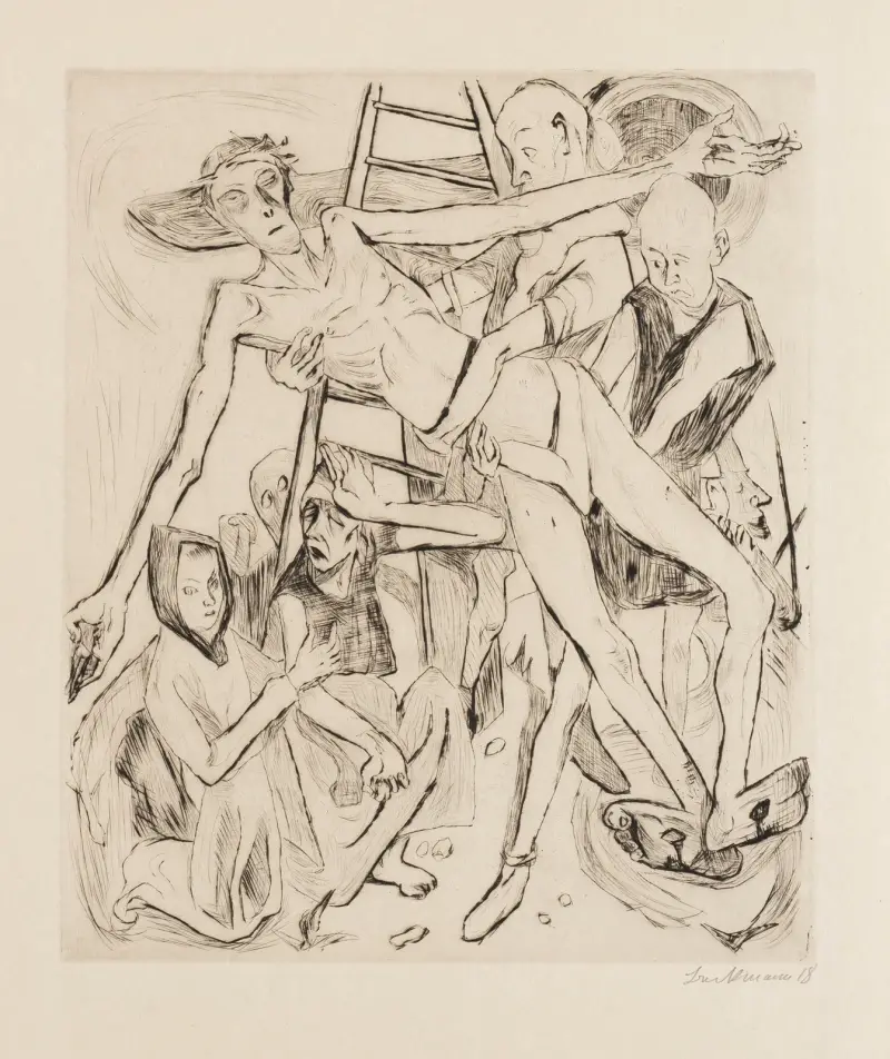 Obličeje Pl. 16, Max Beckmann