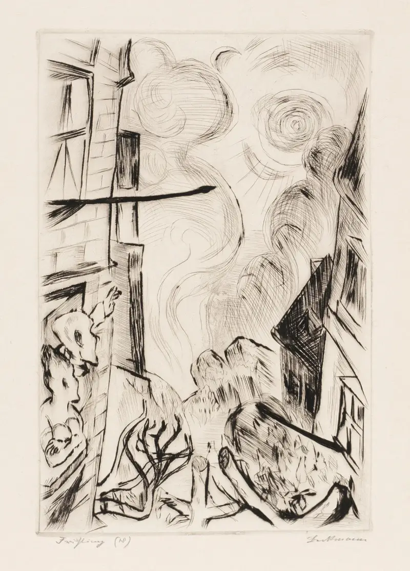 Gesichter Pl.17 von Max Beckmann