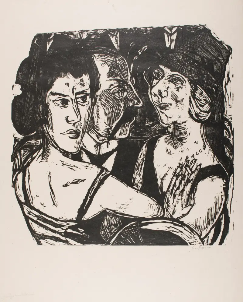 Skupinový portrét, Eden Bar, Max Beckmann