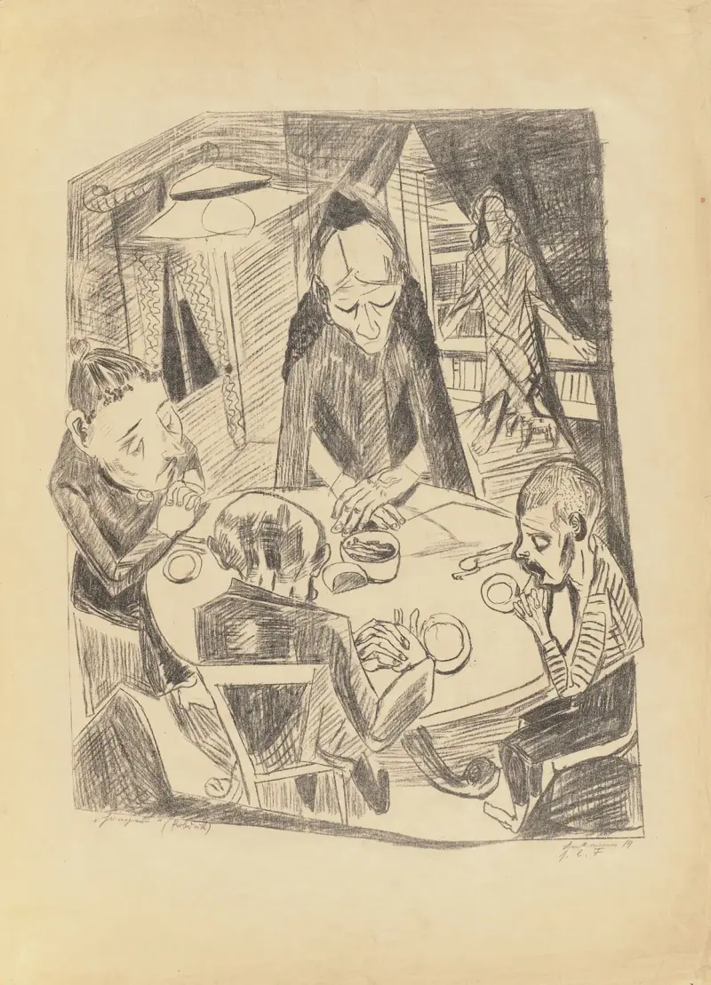 Hlad, 1919 – Nr. 1, Max Beckmann