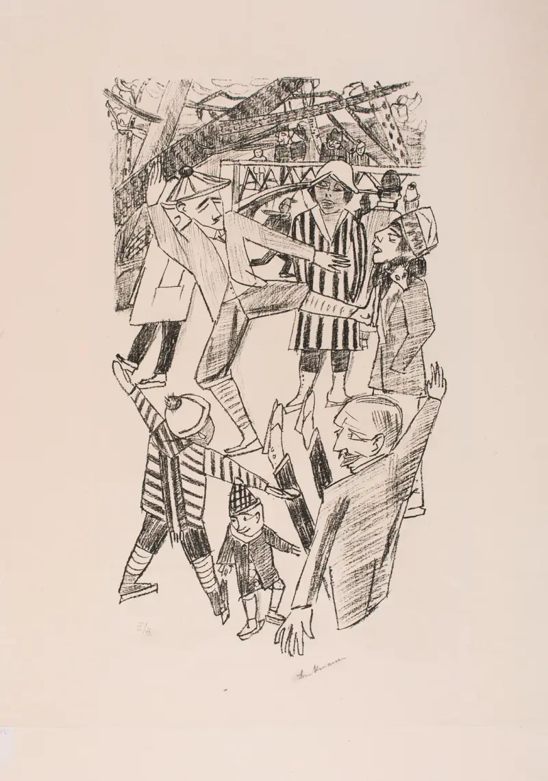 Schlittschuhlaufen von Max Beckmann