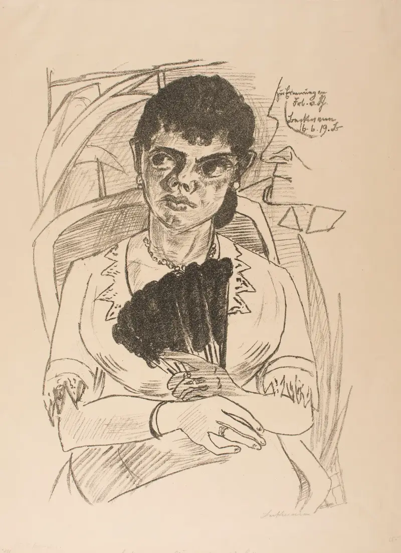 Zum Andenken an Fräulein von Sch. von Max Beckmann