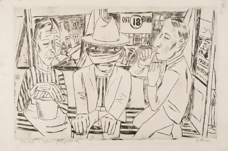V tramvaji, Max Beckmann