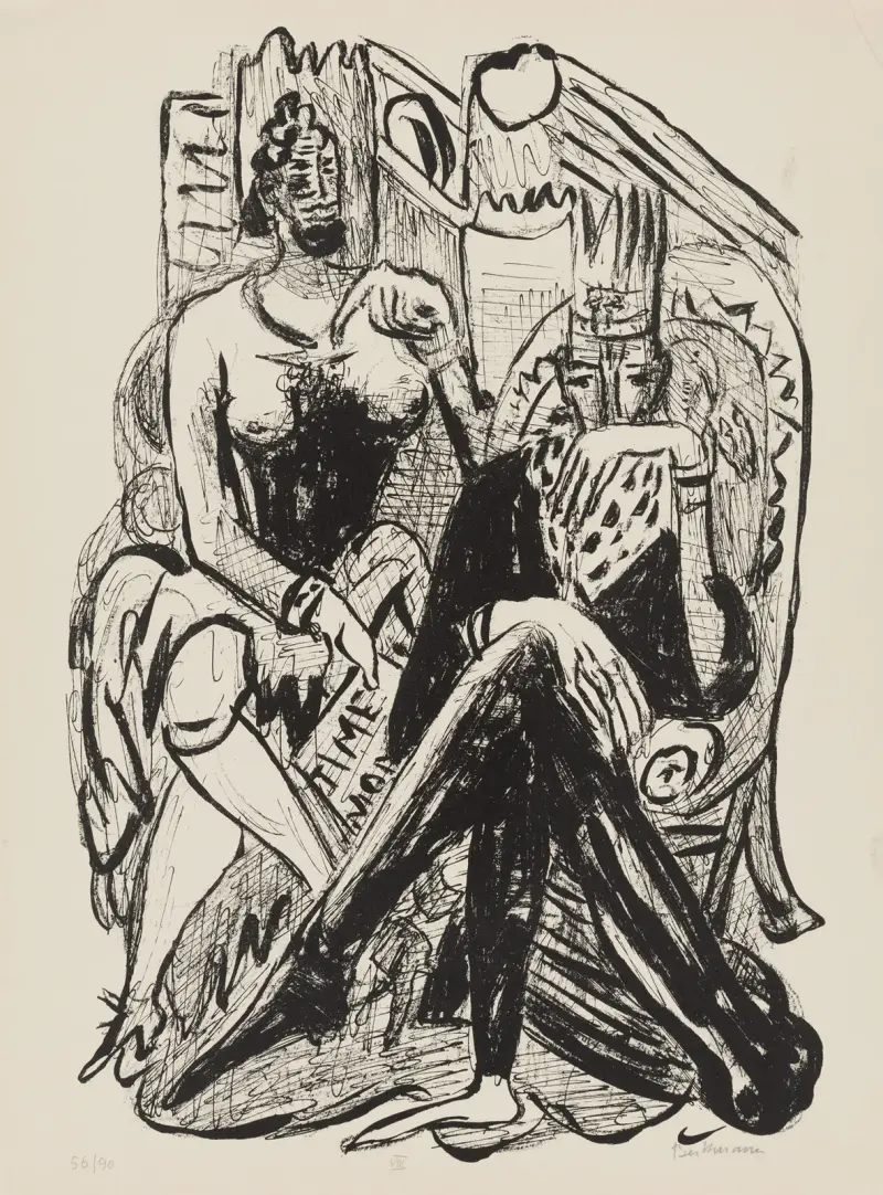 König und Demagoge von Max Beckmann