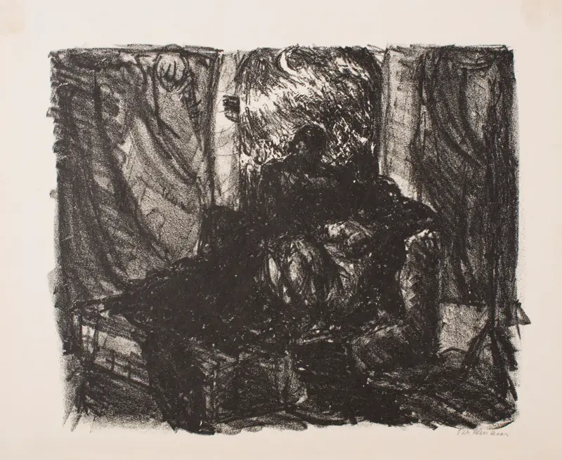 Love Scene, Plate 7 from the series ‘The Return of Eurydice, Three Cantos’ av Max Beckmann