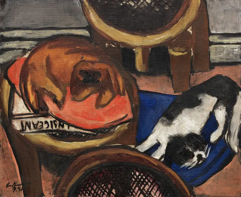 Majong a Chilly (psi), Max Beckmann