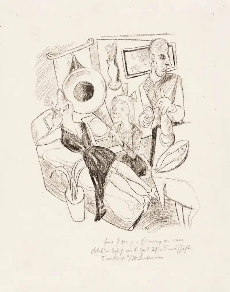 Möbliert von Max Beckmann