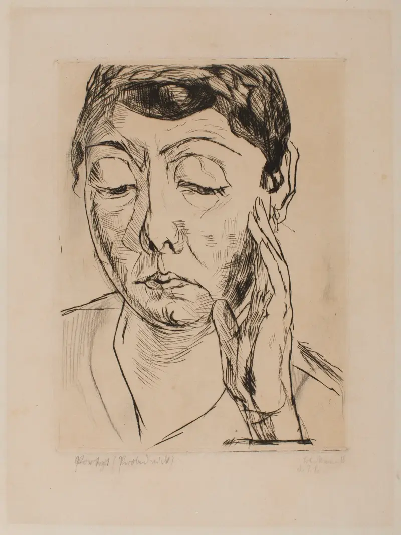 Model, 1918 av Max Beckmann