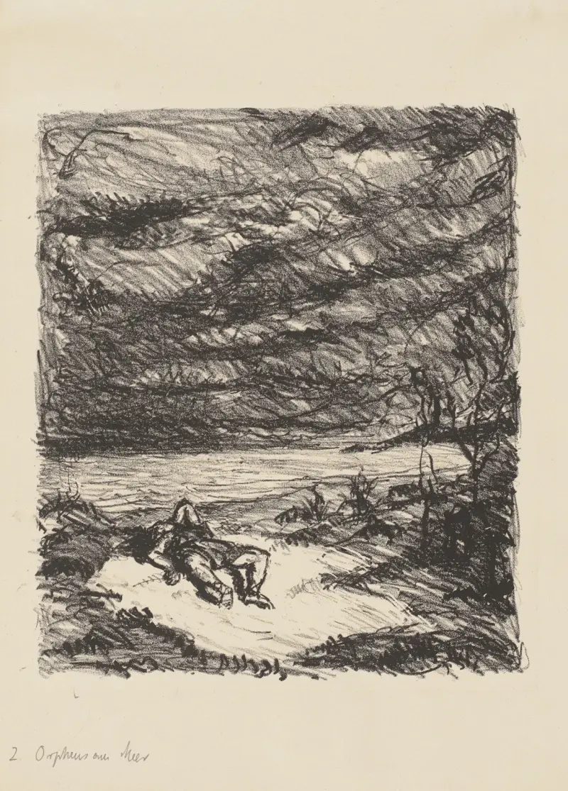 Orpheus am Ufer I von Max Beckmann