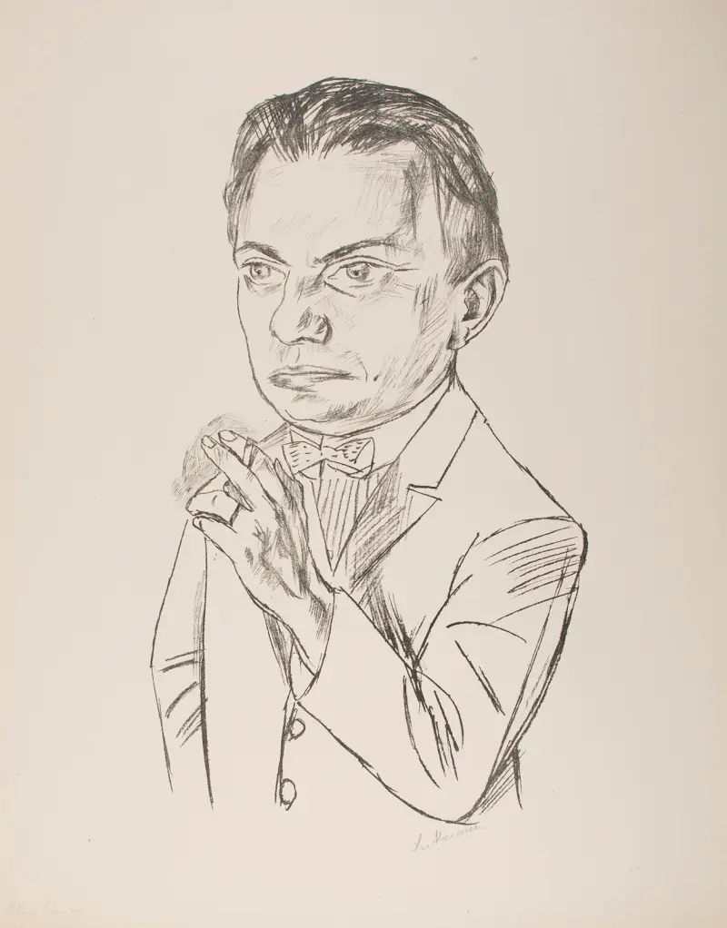 Portrait of Dr. Heinrich Simon av Max Beckmann