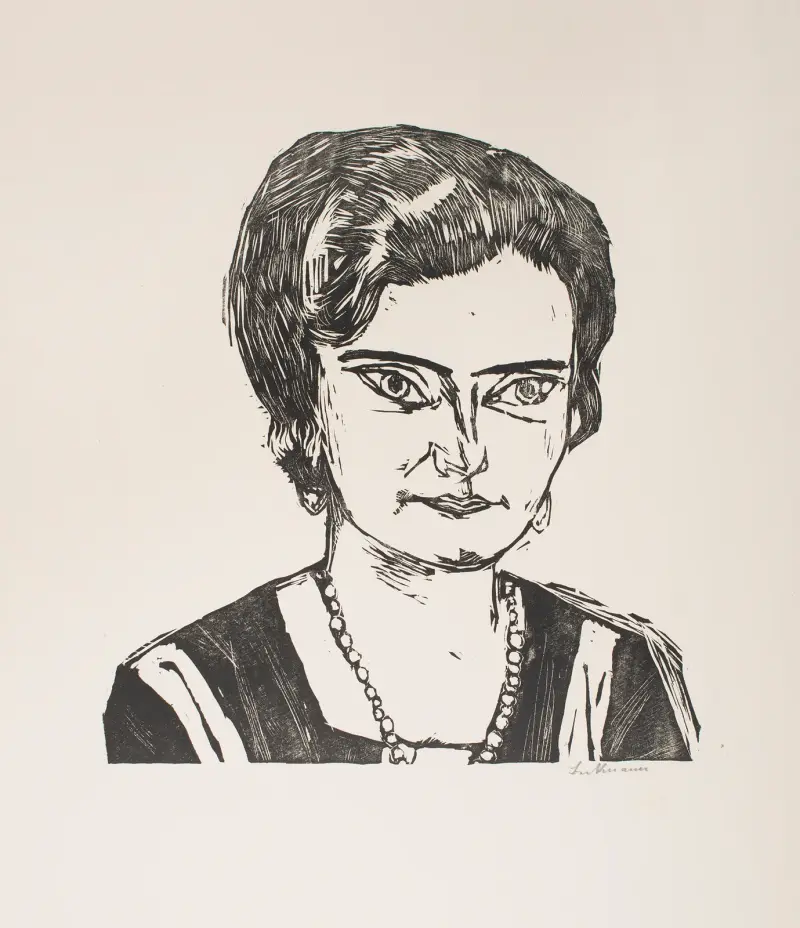 Porträtt av fru H. M. (Naila), 1923 – nr 1 av Max Beckmann