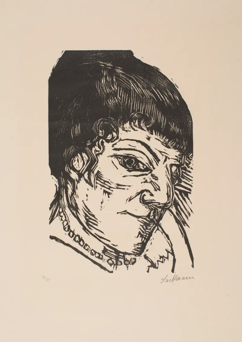 Portrait of Fridel Battenberg av Max Beckmann