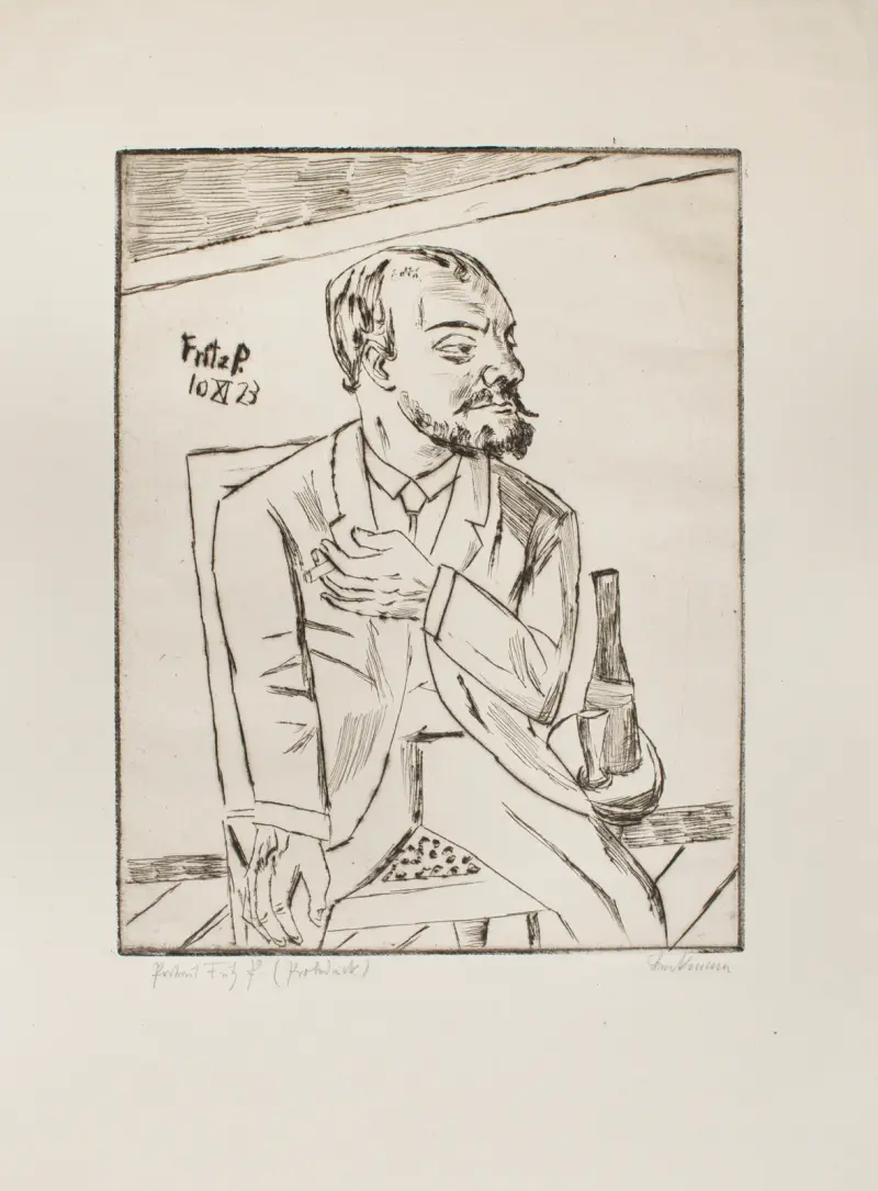 Portrait of Fritz P. av Max Beckmann